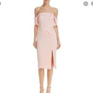 Elliatt Acacia Textured off shoulder Midi Dress XS